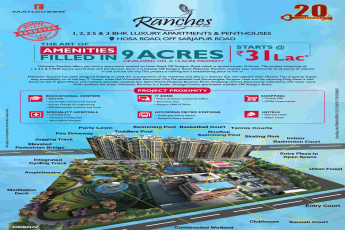 Enjoy the art of amenities filled in 9 acres at Mahaveer Ranches in Bangalore